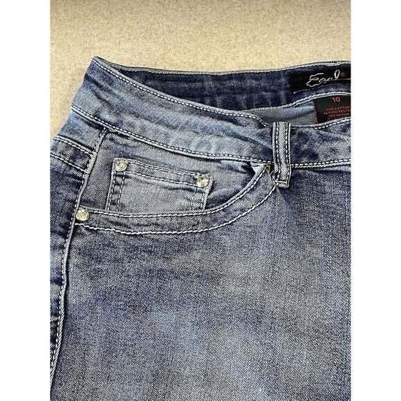 Earl Jeans Embellished Rhinestones Stretch Slim Boot Cut Size 10 Women’s Denim - Picture 9 of 13